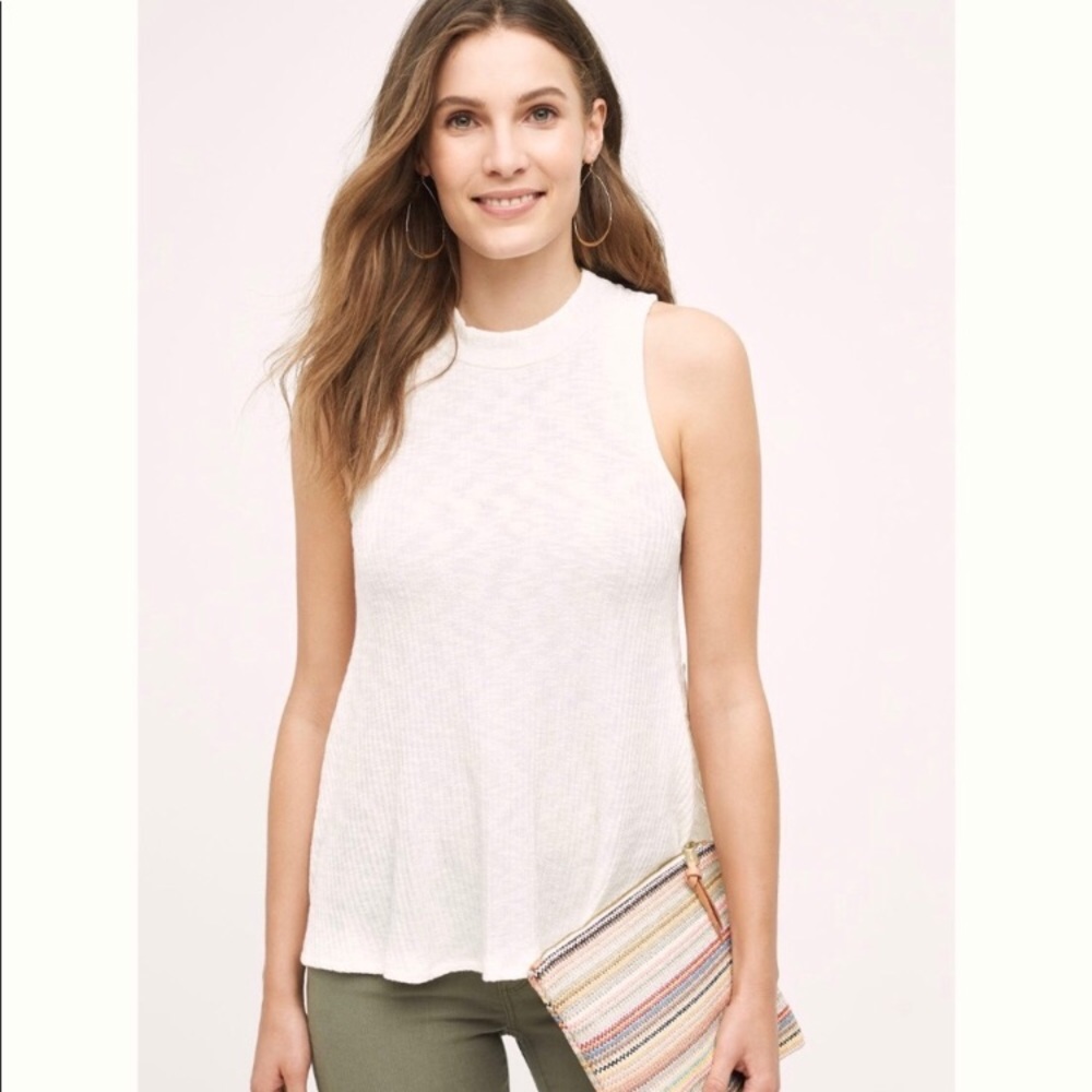 Anthropologie Eri + Ali Vale Mock neck Tank